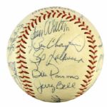 1970s Milwaukee Brewers Team-Signed Baseball - Lot of 2 Both With Harvey Kuenn - JSA 