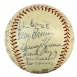 1970s Milwaukee Brewers Team-Signed Baseball - Lot of 2 Both With Harvey Kuenn - JSA 