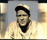 1934  Hank Leiber New York Giants "The Sporting News Collection Archives" Original 7.5" x 9.5" Photo (Sporting News Collection Hologram/MEARS Photo LOA)