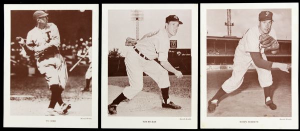 1960s Set of Seven Baseball Monthly Premiums w/ Ty Cobb 