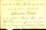 1881 Commander Henry Gorringe Signed Alexandrian Obelisk (Cleopatra's Needle) New York Placement Invitation - JSA
