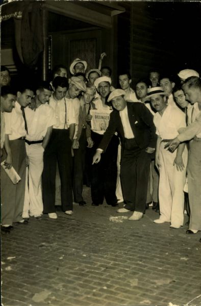 1934 John Dillinger Death Site "The Chicago Sun Times Archives" Original Photo (Chicago Sun Times Hologram/MEARS Photo LOA)