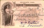 1907 David J. Foster (U.S. Congressman) Signed House of Representatives Members Pass - JSA
