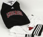 2008-09 Brad Miller Chicago Bulls Game Worn Home Jersey, Pants, and Warmup Set With Rare Johnny Kerr & Norm Van Lier Memorial Patch (MEARS Auction LOA)