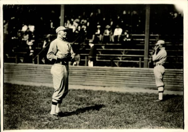 1909-12 Amos "Lightning" Strunk Philadelphia Athletics "Detroit News Archives" Original 5" x 7" Photo (Detroit News Pre1918 Label/MEARS Photo LOA)