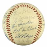 1970s Milwaukee Brewers Team-Signed Baseball - Lot of 2 Both With Harvey Kuenn - JSA 