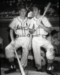 1946-56 Stan Musial Red Schoendienst St. Louis Cardinals "The Sporting News" Original 3" x 3.75" Black And White Negative (The Sporting News Collection/MEARS Auction LOA) 