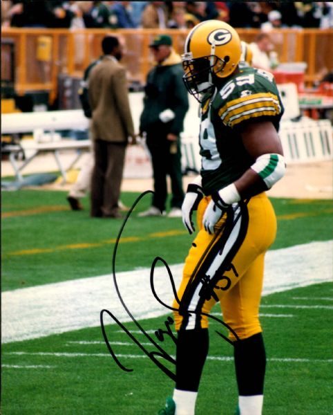 1996 Wayne Simmons Green Bay Packers Signed 8" x 10" Photo - JSA 