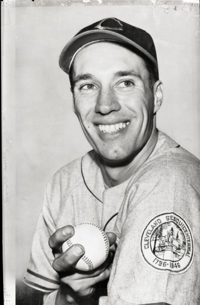 1946 Bob Feller Cleveland Indians "The Sporting News" Original 3.25" x 5" Black And White Negative (The Sporting News Collection/MEARS Auction LOA) 