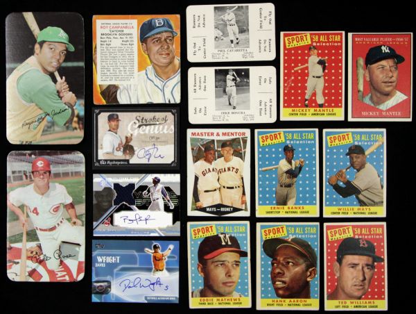 1950-70s Monster Baseball Card Lot Dealer Package with Modern Insert Search Cards 