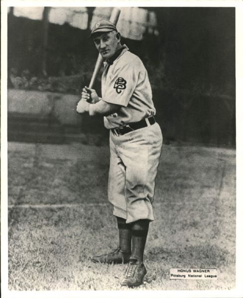 1908-1949 Honus Wagner Pittsburgh Pirates "The Sporting News Collection Archives" Original Photo/Modern Print (Sporting News Collection Hologram/MEARS Photo LOA) - Lot of 2