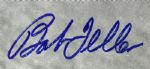 1992 Bob Feller Cleveland Indians Charles Conlon Signed 22 x 28 Poster - MEARS