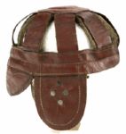 1910 Era  8 Spoke Leather Football Helmet 