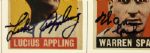 1982 A Century of Baseball Cards Signed 14 1/2 x 22 Calendar w/ 24 Signatures  Incl. Mickey Mantle Yankees Hank Aaron Mathews - JSA