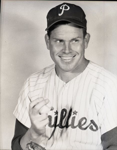 1959 Robin Roberts Philadelphia Phillies "The Sporting News" Original 3.5" x 4.25" Black And White Negative (The Sporting News Collection/MEARS Auction LOA) 