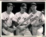 1946-48 Ted Williams Johnny Pesky Dom DiMaggio Boston Red Sox "The Sporting News Collection Archives" Original Photo (Sporting News Collection Hologram/MEARS Photo LOA)