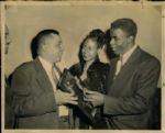 1947 Jackie Robinson Brooklyn Dodgers "The Chicago Sun-Times Archives" Original Photos (Chicago Sun-Times Hologram/MEARS Photo LOA) - Lot of 2