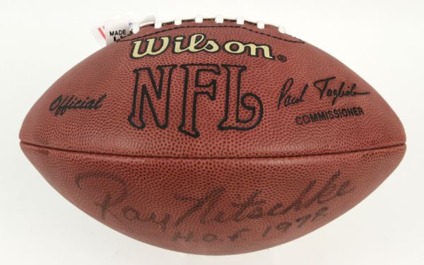 1990s Ray Nitschke Green Bay Packers Signed ONFL (Tagliabue) Football "H.O.f. 1978" - JSA 