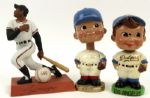 1963-68 Vintage Nodders With Los Angeles Dodgers & Willie Mays 