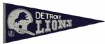 1960s Detroit Lions Full Size Pennant