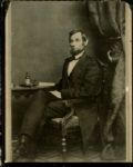 1863-1928 Abraham Lincoln "The Chicago Sun-Times Archives" Original Photos and 1934 Print (Chicago Sun-Times Hologram/MEARS Photo LOA) - Lot of 3
