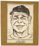 Jimmie Foxx Philadelphia Athletics "The Sporting News Collection Archives"Production Art (Sporting News Collection Hologram/MEARS LOA)