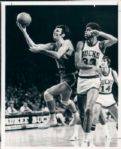 1972 Kareem Abdul-Jabbar Milwaukee Bucks "The Sporting News Collection Archives" Original Type 1 8" x 10" Photo (Sporting News Collection Hologram/MEARS Type 1 Photo LOA)