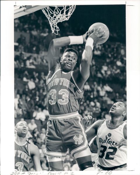 1990 Patrick Ewing New York Knicks "The Sporting News Collection Archives" Original Type 1 8" x 10" Photo (Sporting News Collection Hologram/MEARS Type 1 Photo LOA)