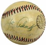 1950s Milwaukee Braves Multi Signed Baseball w/ Joe Adcock Billy Bruton Andy Pafko - JSA 
