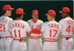1990 Piniella Larkin Sabo Davis O'Neill Cincinnati Reds The Sporting News Original Full Color Negative Slides (The Sporting News Collection/MEARS Auction LOA) - Lot of 27