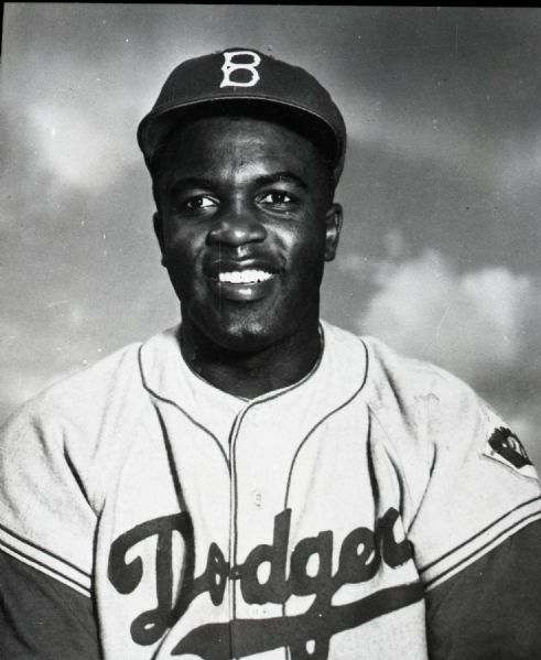 1951-52 Jackie Robinson Brooklyn Dodgers Spring Training "The Sporting News" Original 2" x 2.5" Black And White Negative (The Sporting News Collection/MEARS Auction LOA) 