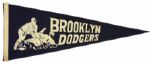 1940s Brooklyn Dodgers Full Size Pennant 