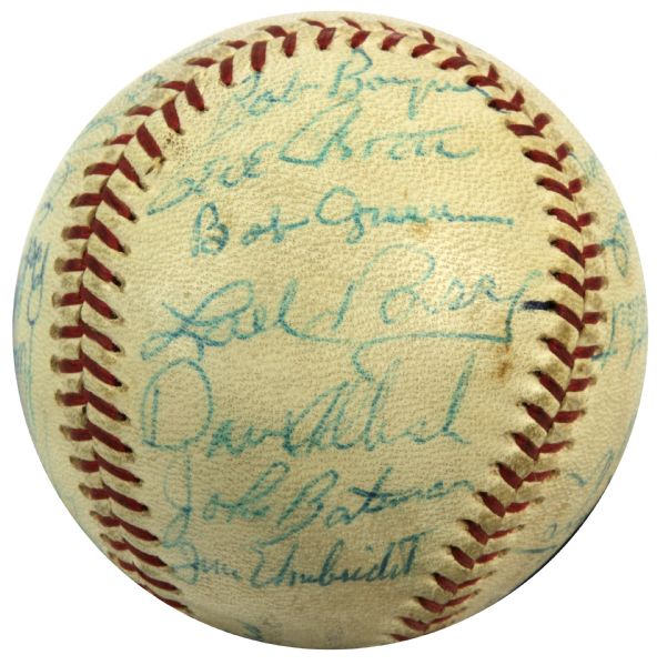1963-64 Houston Colt 45s Team-Signed Baseball Inc. 31 Sigs. With Rare Jim Umbricht - JSA 