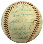 1963-64 Houston Colt 45s Team-Signed Baseball Inc. 31 Sigs. With Rare Jim Umbricht - JSA 