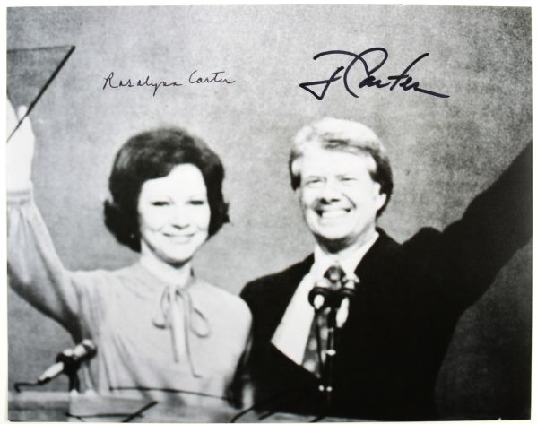 Jimmy & Rosalynn Carter Signed 8" x 10" Photo - JSA 