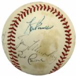 1981 New York Yankees Team Signed OAL (MacPhail) Baseball w/ 11 Sigs. Incl. Reggie Jackson Dave Winfield - JSA 