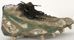 1996-97 Lindsay Knapp "Mud Bowl" NFC Divisional Playoff Game Used Cleats - 1/4/97 - Green Bay Packers vs. San Francisco 49ers – Super Bowl XXXI Championship Season