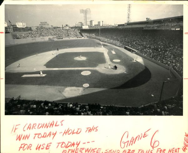 1967 World Series Fenway Park "The Sporting News Collection Archives" Original Photo (Sporting News Collection Hologram/MEARS Photo LOA)