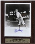 Lefty Gomez New York Yankees Signed 8" x 10 Photo Display - JSA 