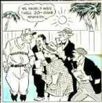1944-68 Walter Johnson Clark Griffith Ossie Bleuge Washington Senators TSN Collection Archives Original Illustration Artwork (TSN Collection Hologram/MEARS LOA) Unique, 1:1 - Lot of 22