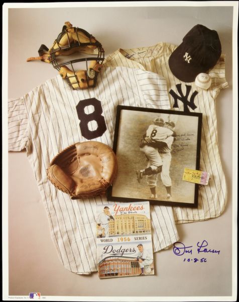 1956 Don Larsen New York Yankees Signed 11" x 14" Photo - JSA