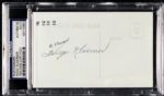1934 Hugo Klaerner Chicago White Sox Signed Postcard - PSA Encapsulated