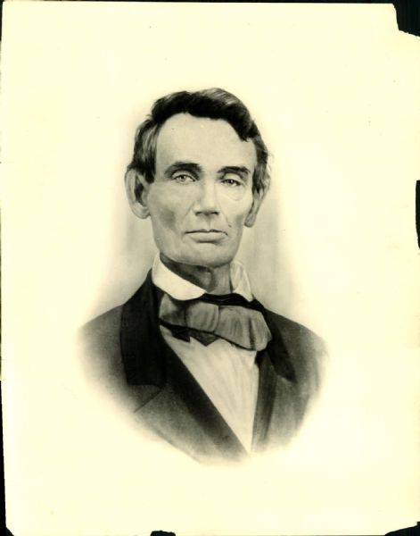 1860-63 Abraham Lincoln Portraits "The Chicago Sun-Times Archives" 1930s Prints (Chicago Sun-Times Hologram/MEARS Photo LOA) - Lot of 3