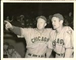 1938-39 Gabby Hartnett Chicago Cubs The Chicago Sun-Times Archives Original Photos (Chicago Sun-Times Hologram/MEARS Photo LOA) - Lot of 3