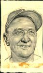 1946-72 Boston / Milwaukee / Atlanta Braves The Sporting News Collection Archives Original Illustration Artwork (Sporting News Collection Hologram/MEARS LOA) Unique, 1:1 - Lot of 9