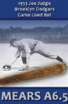 1933 Joe Judge H&B Louisville Slugger Professional Model Game Used Bat - 1924 Washington Senators - Brooklyn Dodgers (MEARS A6.5 ) 