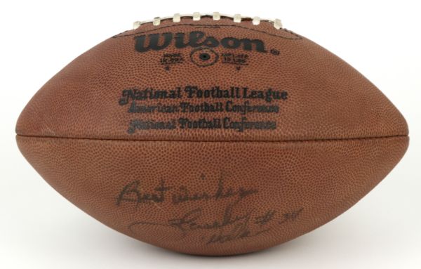 1989 Green Bay Packers ONFL Rozelle Game Football Signed by Herschel Walker Packers vs. Vikings - JSA & MEARS 