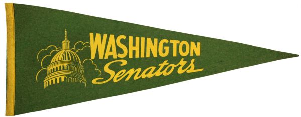 1940s Washington Senators Full Size Pennant