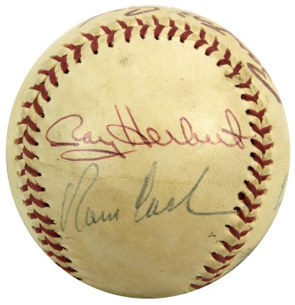 1970s to 80s Detroit Tigers Multi Signed Baseball w/ Norm Cash Signature - JSA 