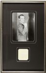 James Cagney Signed Cut Display - JSA 
